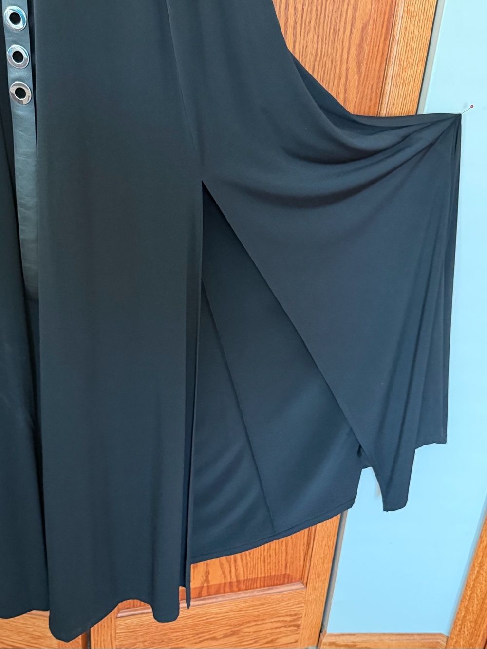 Michael Kors Black Sleeveless Eyelet-Trim Maxi Dress - Picture 5 of 5